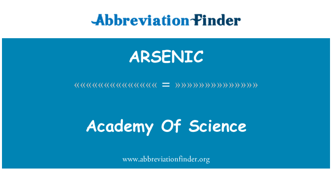 ARSENIC: Akademie věd