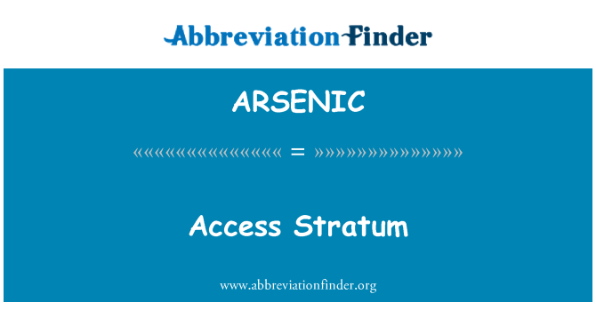 ARSENIC: Aksè Strate