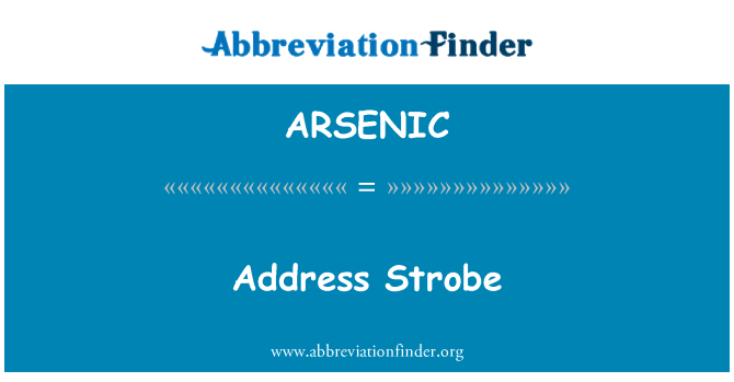 ARSENIC: Adresse Strobe