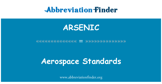 ARSENIC: Normas aeroespaciales