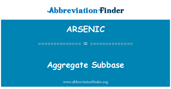 ARSENIC: مجموعی سوبباسی