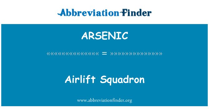 ARSENIC: Esquadrão de transporte aéreo