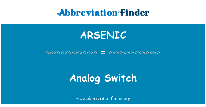 ARSENIC: Interruptor analógico