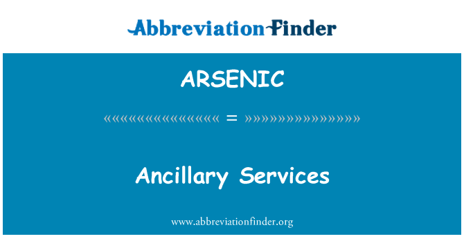 ARSENIC: Services auxiliaires