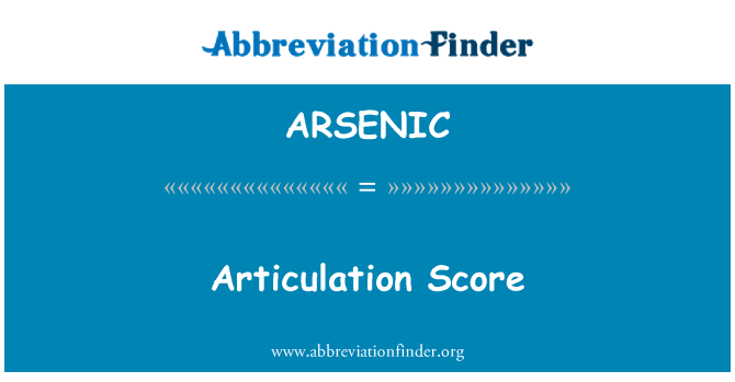 ARSENIC: نمره بیان