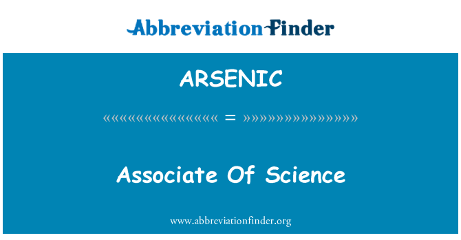 ARSENIC: Assoċjat tax-Xjenza