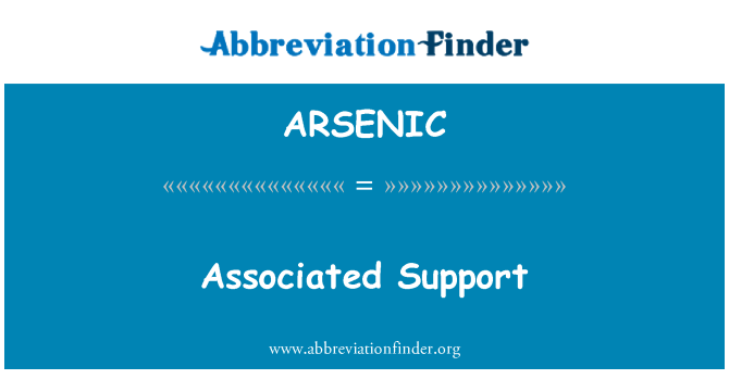 ARSENIC: Appoġġ assoċjati