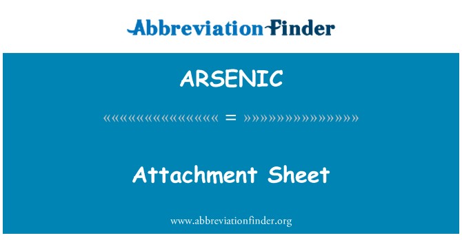 ARSENIC: Folja ta ' konnessjoni