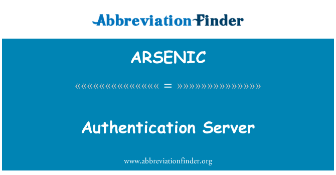 ARSENIC: Authentication Server