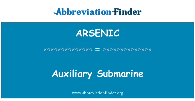 ARSENIC: Pomocné ponorka