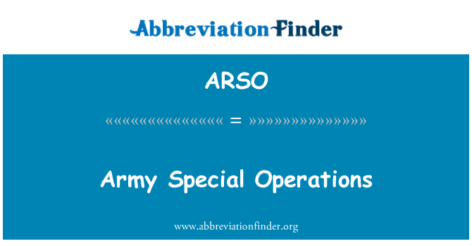 ARSO: Lame èspesyal operasyon