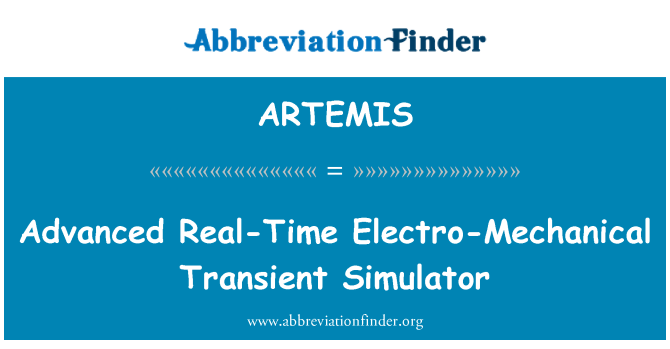 ARTEMIS: Advanced reaalajas elektromehaanilised mööduv simulaatori