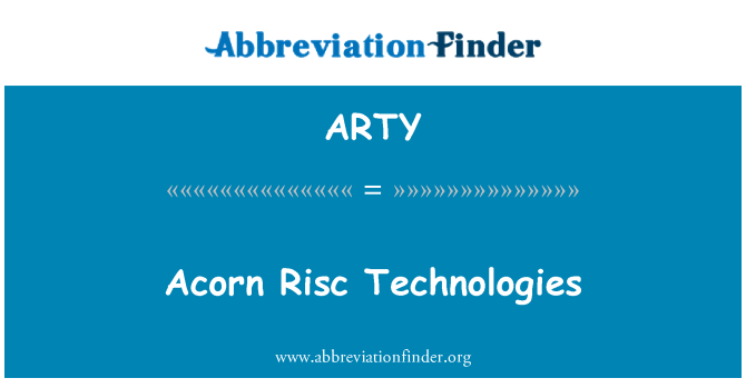 ARTY: Acorn Risc teknologi