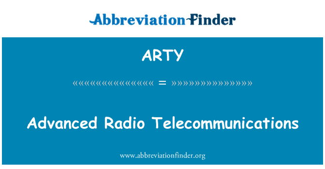 ARTY: Telekomunikazzjonijiet avvanzata tar-radju