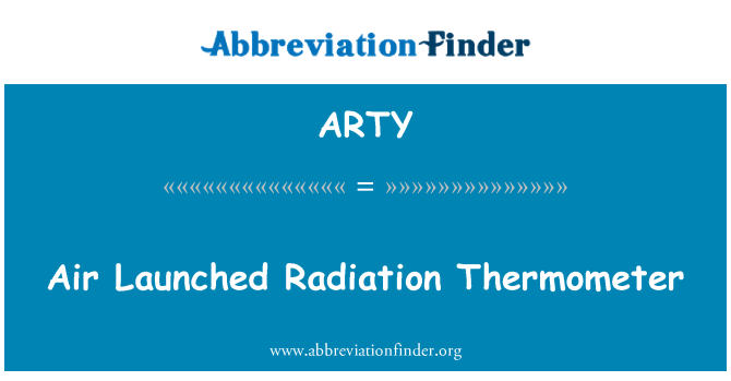ARTY: 空中发射辐射温度计