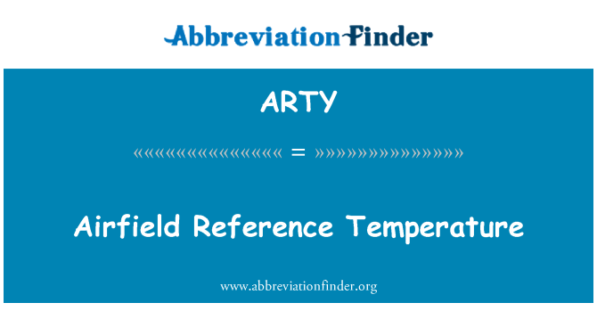 ARTY: Temperatura ta ' referenza ta ' airfield