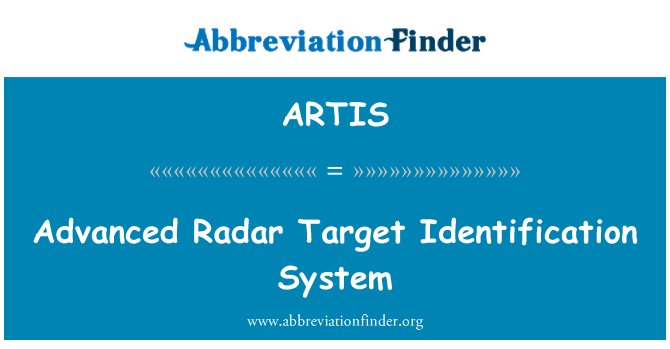 ARTIS: Radar avançat sistema d'identificació de destinació