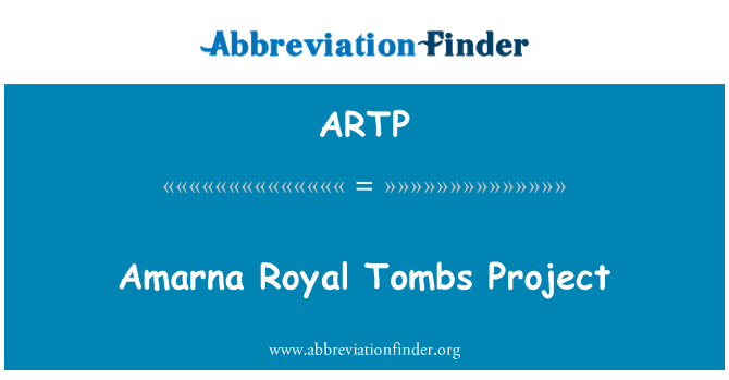 ARTP: Proġett tal-oqbra Amarna Rjali
