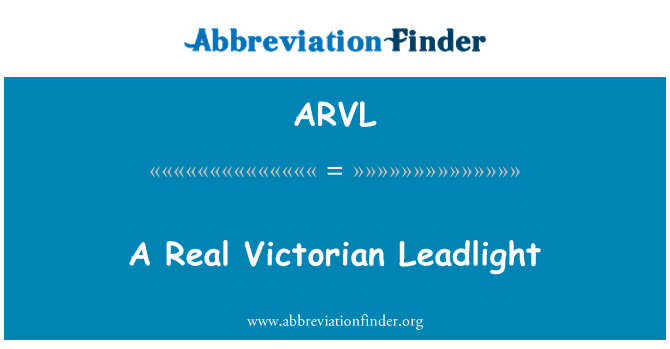 ARVL: Μια πραγματική βικτοριανό Leadlight