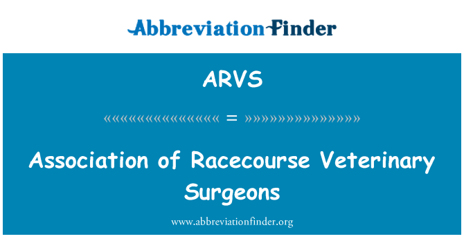 ARVS: Asociace veterinárních lékařů Racecourse