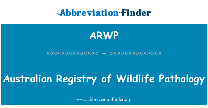 ARWP: Registre australià de patologia de la vida silvestre