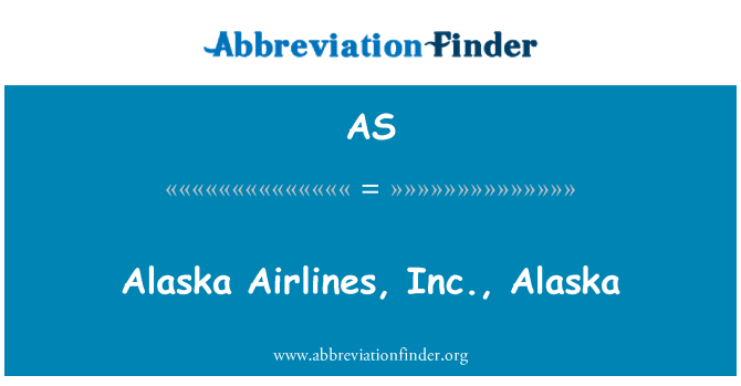 AS: Alaszka Alaszka Repülővonalak, Inc.