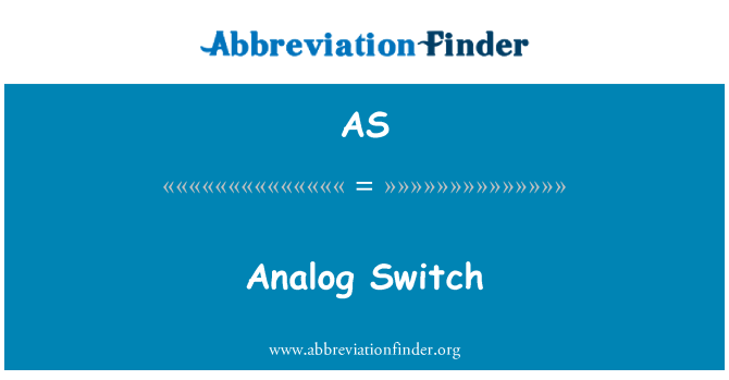 AS: Analoge Switch