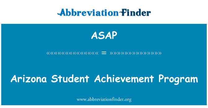 ASAP: Arizona Student úspěch Program