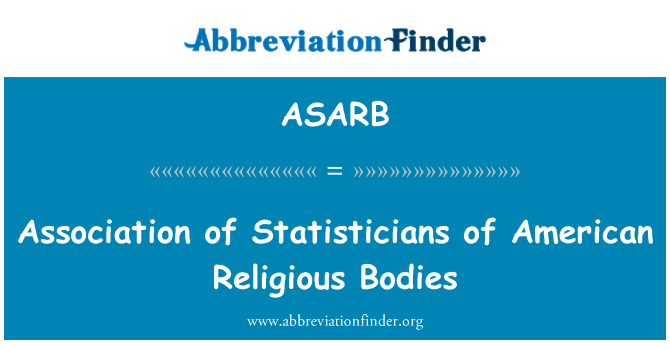 ASARB: Asosyasyon de Statisticiens de kò relijye Ameriken