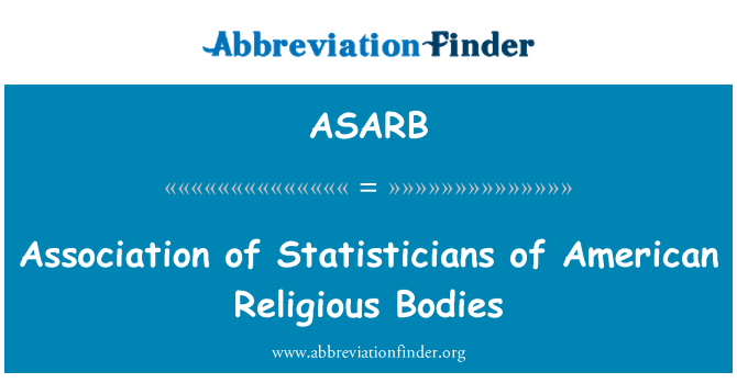 ASARB: Associació d'estadístics dels cossos religioses americans