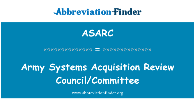 ASARC: Fyddin systemau caffael adolygiad Cyngor/Pwyllgor