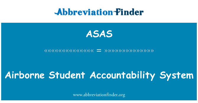 ASAS: Systém odpovědnosti vzduchem Student