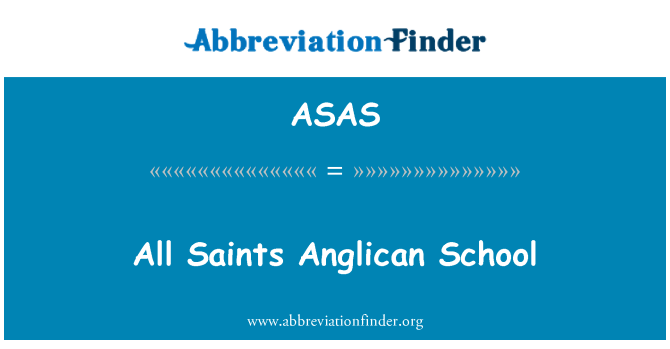 ASAS: Iskola Anglican patruni kollha