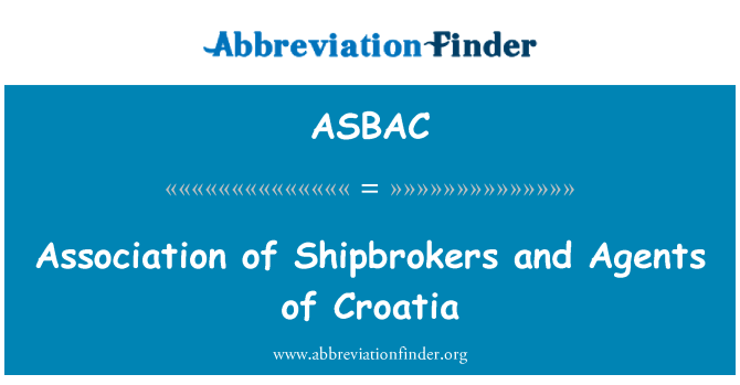 ASBAC: Shipbrokers ve Hırvatistan'ın aracıları Derneği
