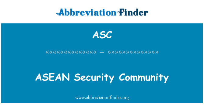 ASC: ASEAN tagatise ühenduses