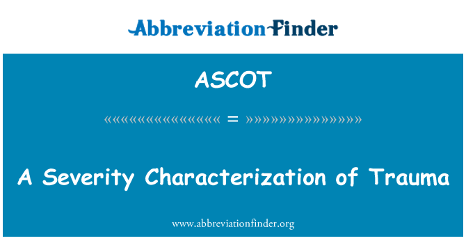 ASCOT: Karakterizasyon severite yon chòk nan de