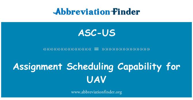 ASC-US: Tildeling planlægningsfunktionen for UAV