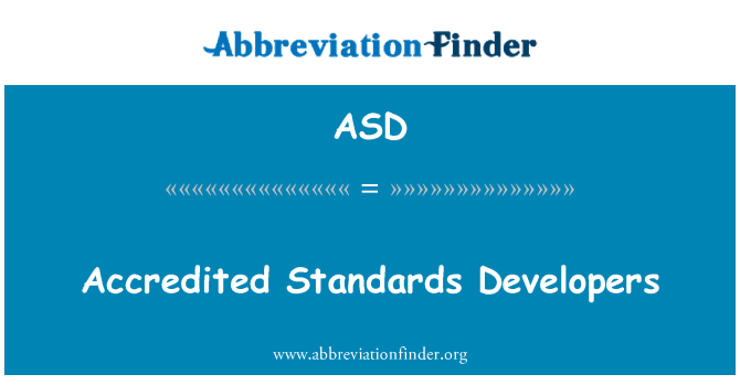 ASD: 經認可的標準開發人員