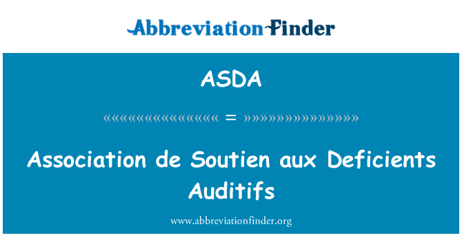 ASDA: Асоціація aux Soutien де Deficients Auditifs