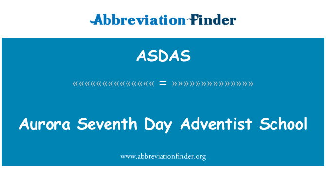 ASDAS: Aurora sedmi dan adventistička škola