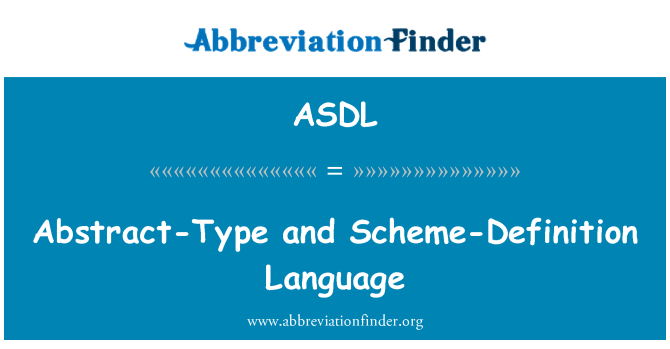 ASDL: Sažetak-tip i shema-definicija jezika