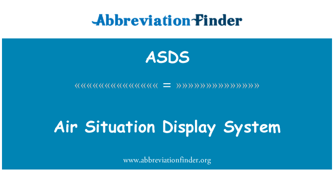 ASDS: Air Situation displaysystem