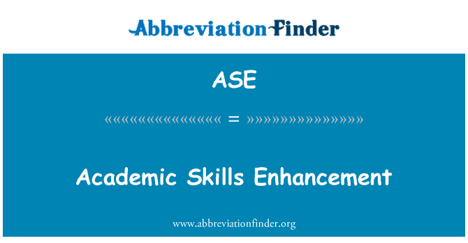 ASE: Academic Skills Enhancement