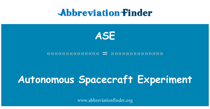 ASE: Nau autònoma Experiment