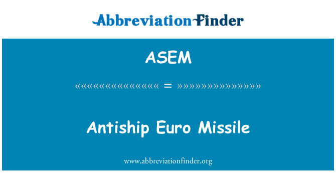 ASEM: כך טילים יורו