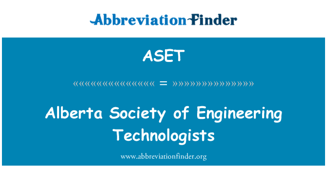 ASET: Alberta sosyete de