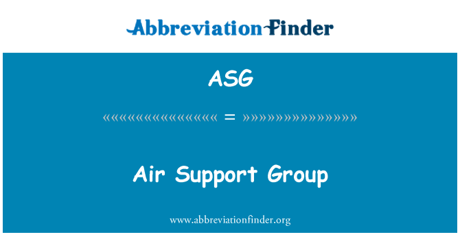 ASG: Grupo de apoio aéreo