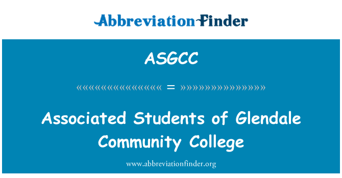 ASGCC: Saistītie studenti Glendale Kopienas koledžā