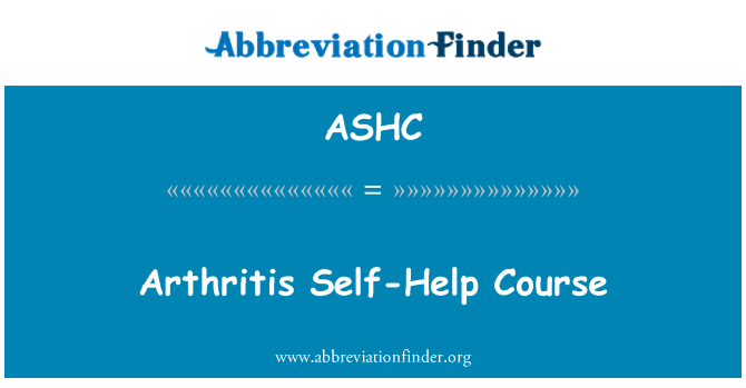 ASHC: Artrite awtoassistenza kors