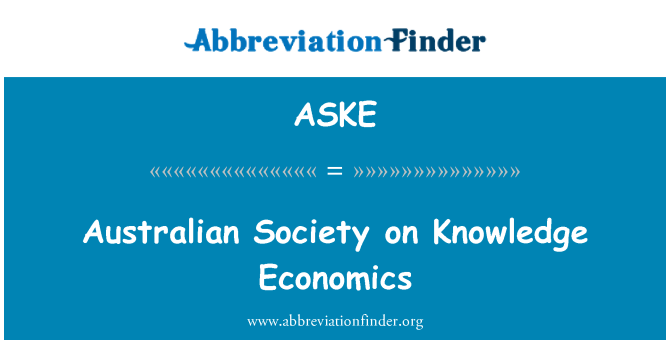 ASKE: 澳大利亚社会知识经济学